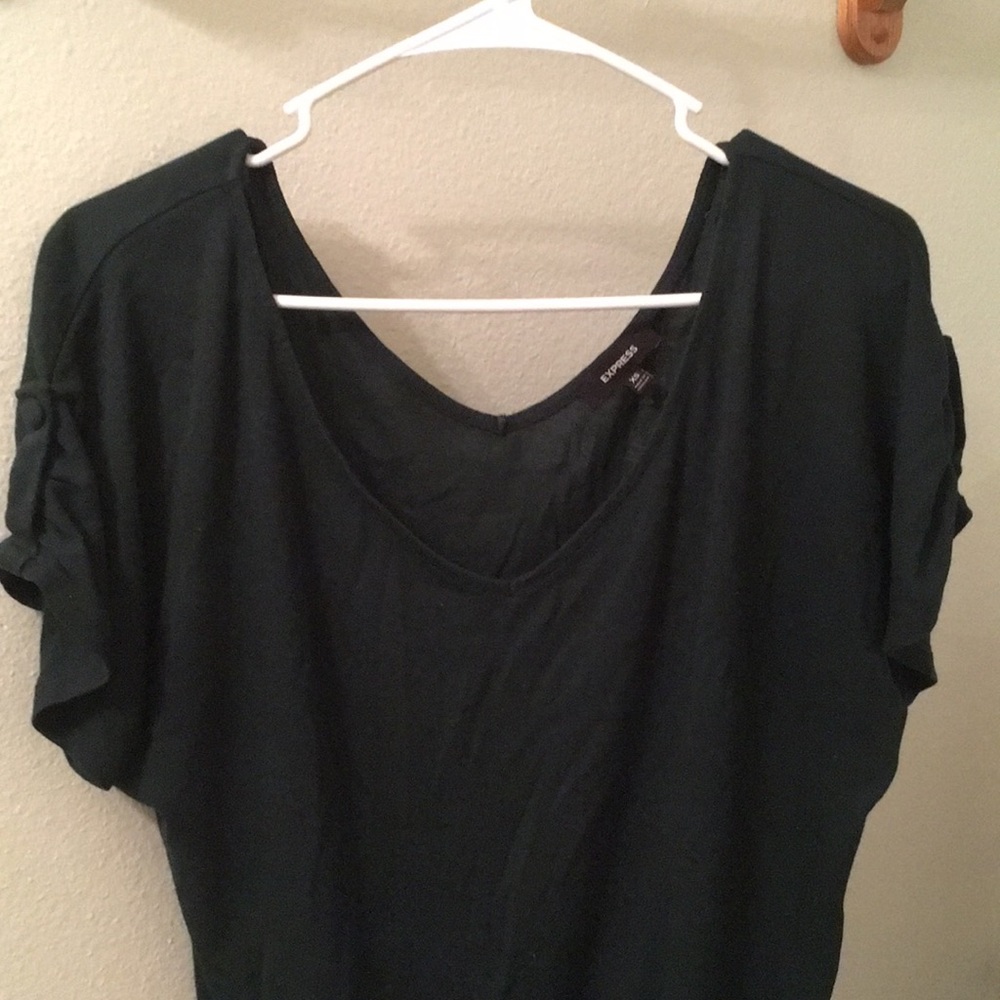 Green V-Neck